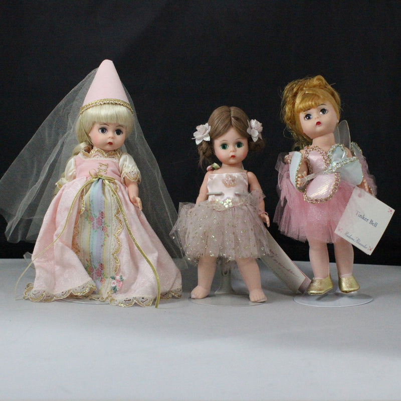 Madame Alexander Rapunzel + Tinker Bell + Ballerina Dolls