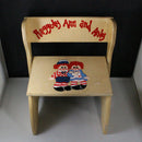 Lot of 3: Raggedy Ann Chair + Sled + Book