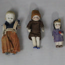 Lot of 3: 2 Nippon Dolls + 1 Unknown Native American