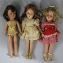 Lot of 3: R&B Effanbee Doll + Madame Alexander Doll + Unknown Doll