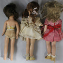 Lot of 3: R&B Effanbee Doll + Madame Alexander Doll + Unknown Doll