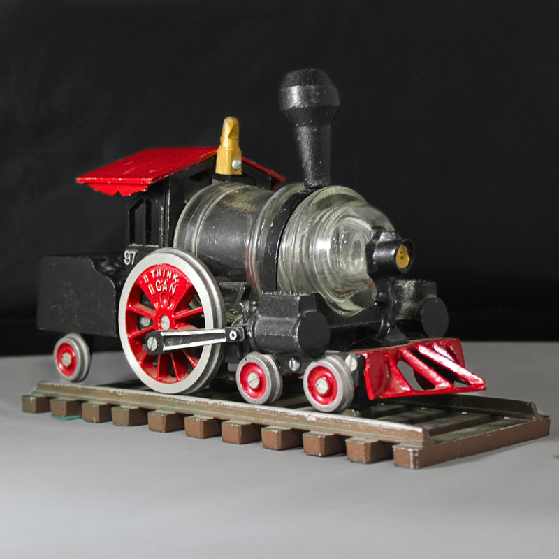 Miley's Inc. 1981 Cast Iron Locomotive Glass Night Light
