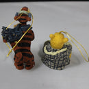 Boyds Collection Pooh Bears Winter Holiday, Pooh & Tigger Ornaments