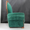 Dayton Hudson Victorian Green Velvet Arm Chair For 18" Dolls
