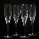Lot of 4: Marquis By Waterford Summer Breeze 8 3/4 in. Fluted Champagne Glasses