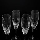 Lot of 4: Marquis By Waterford Summer Breeze 8 3/4 in. Fluted Champagne Glasses