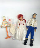 Lot of 2 No Box Dolls | Ariel and Eric Wedding