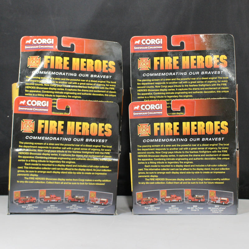 Lot of 4: Fire Hero's Die Cast Replica's
