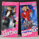 Lot of 2: 1989 Army Barbie, 1993 Air Force Barbie