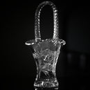 Vintage Duncan Miller 10" Glass Basket Vase | No box