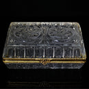 Hofbauer 7" Rectangular Crystal Box with Hinged Lid