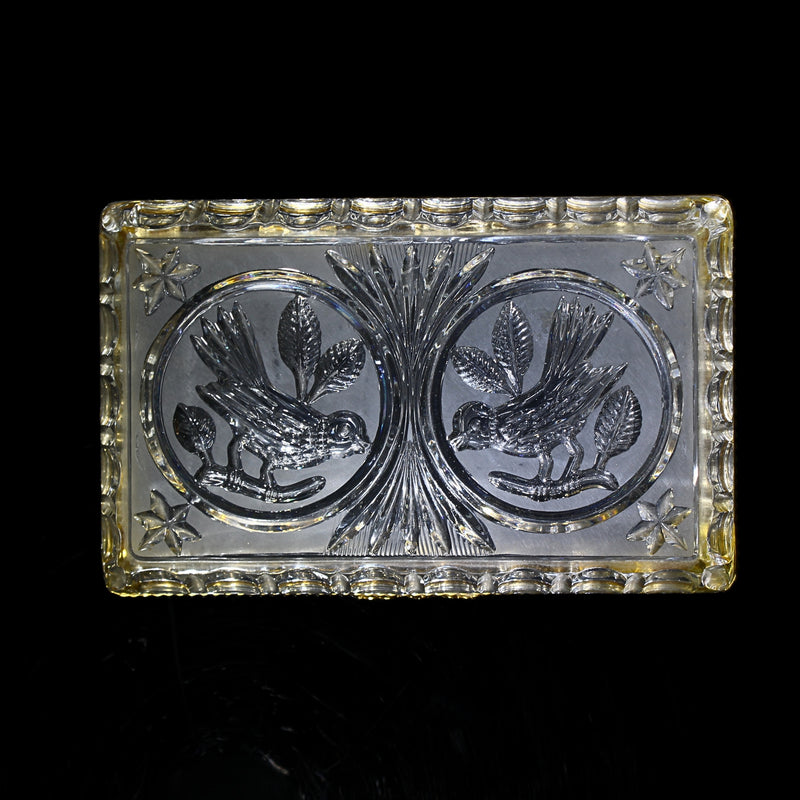 Hofbauer 7" Rectangular Crystal Box with Hinged Lid