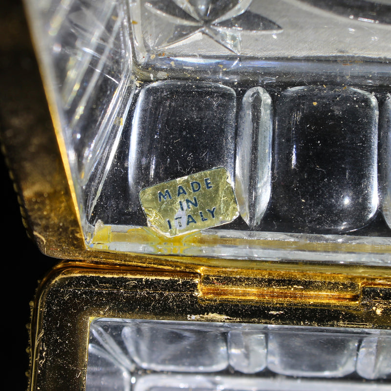 Hofbauer 7" Rectangular Crystal Box with Hinged Lid