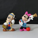 Lot of 2: Enesco Toontown Mickey the Businessman + Minnie the Teacher Figurines