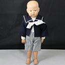 Vintage Schoenhut Wood Jointed Sailor Doll | No Box