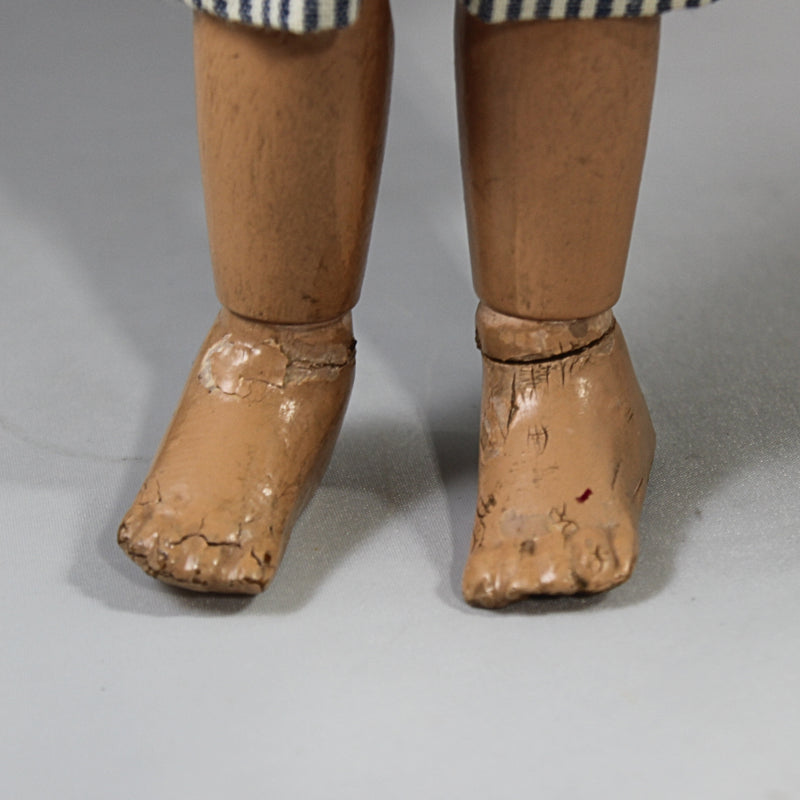 Vintage Schoenhut Wood Jointed Sailor Doll | No Box