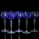 Bohemian 7 Piece Wine Set Decanter + Stopper + 5 Wine Glasses