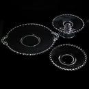 Lot of 3: Imperial Glass Candlewick Set