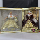 Lot of 2: Celebration Barbie + Happy Holidays Barbie