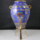 1989 Franklin Mint "The Vase Of The Golden Falcon" Hand Decorated w/ 24k Gold