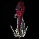 Murano Glass Exotic Birds Of The Word "The Red Lory" Figurine