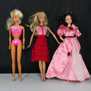 Lot of 3: Sweet Valentine Barbie + Sun Jewel Barbie + Unknown Doll