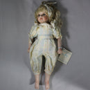 1992 Hamilton Collection Amy w/ Rocking Horse Porcelain Doll