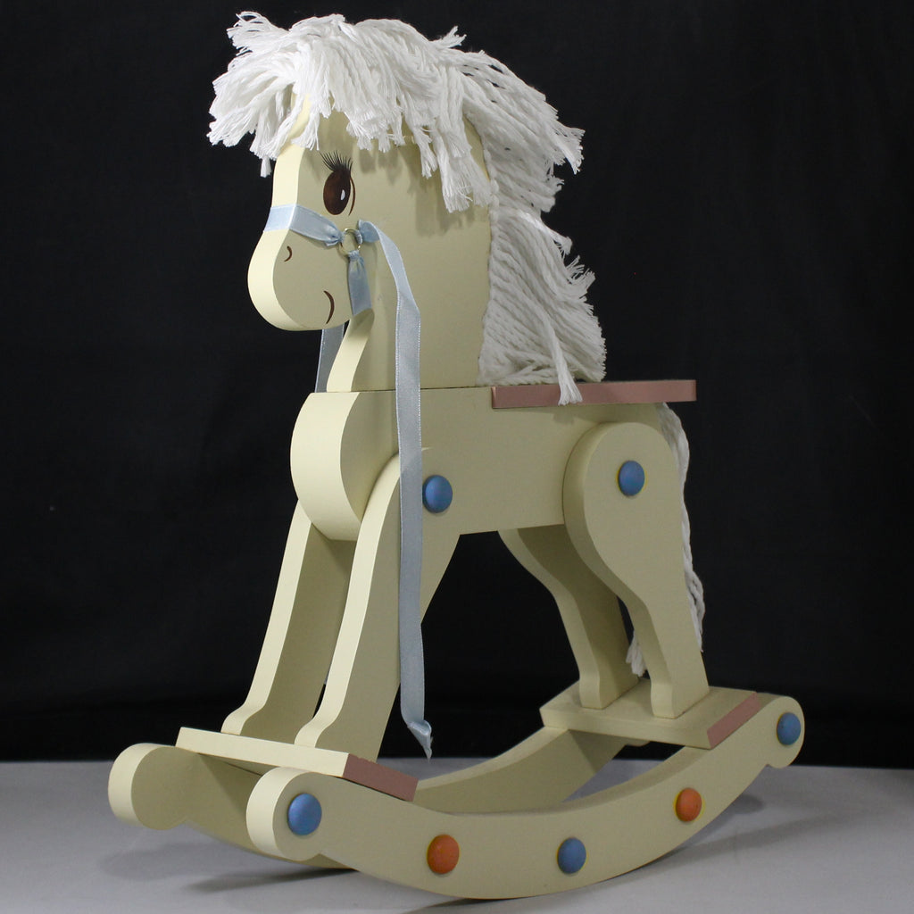 Poupée en porcelaine Amy cheval à bascule Hamilton Collection Poupée en porcelaine Amy cheval à bascule Hamilton Collection