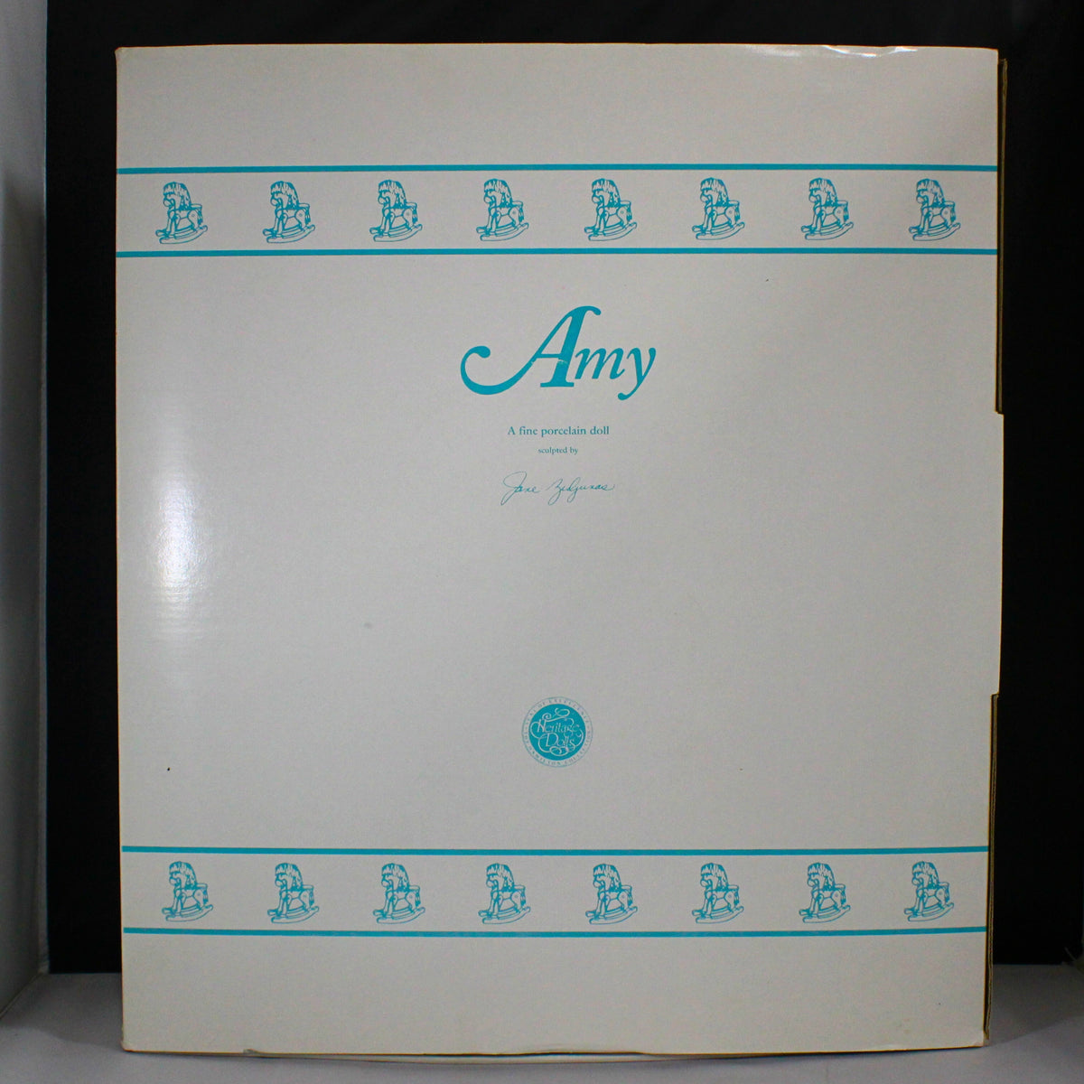Poupée Porcelaine Hamilton Amy Avec Cheval Par Jane Zidjunas - 1992