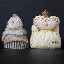 Lot of 2: Pot Bellys Queen Victoria + Queen Elizabeth I Figurines