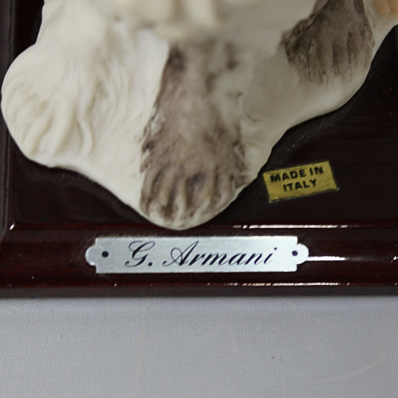 Armani's Little Treasures Child Hugging Sheep Dog Figurine