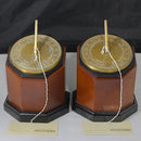 Lot of 2: Vintage Father Time Sundial Pair - Handmade in Korea