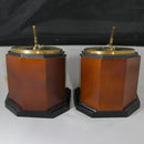 Lot of 2: Vintage Father Time Sundial Pair - Handmade in Korea