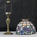 Vintage PartyLite Stained Glass Tea Light Lamp
