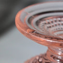 Lot of 2: Pink Glass Cream & Sugar Set