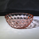 Lot of 4: Pink Glass Cream & Sugar Set w/ Bowl