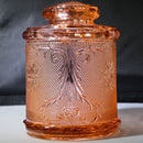 Pink Glass Jar
