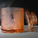 Pink Glass Jar