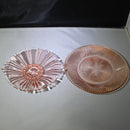 Lot of 7: Pink Glass Plates