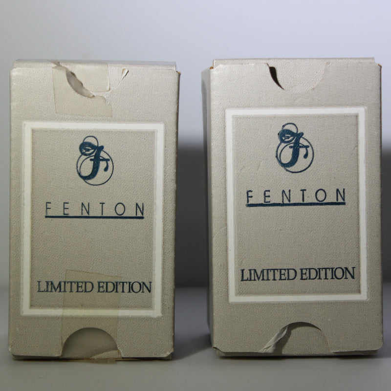 Lot of 2: Fenton Limited Edition Egg On Stand