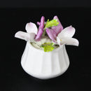 Lot of 2: Lefton Royal Dover + Teleflora Pink Rose Figurine