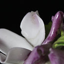 Lot of 2: Lefton Royal Dover + Teleflora Pink Rose Figurine