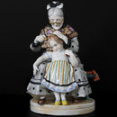 Porcelain Grandmother & Granddaughter Figurine