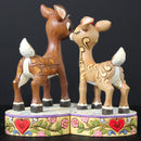 Jim Shore Rudolph the Red-Nosed Reindeer "Clarice Kissing Rudolph"