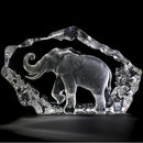 Mats Jonasson Elephant Spirit of Freed Crystal Display