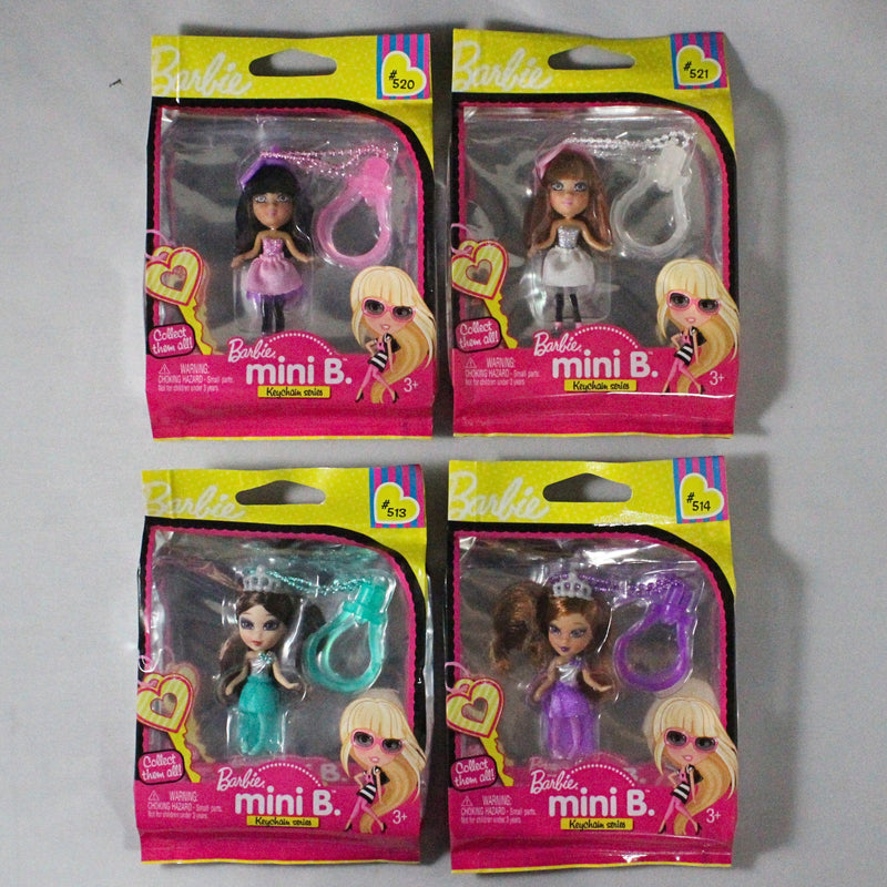 Lot of 4: Barbie Mini B. Keychain Series