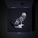 Swarovski Crystal Lion Standing on Rock Figurine