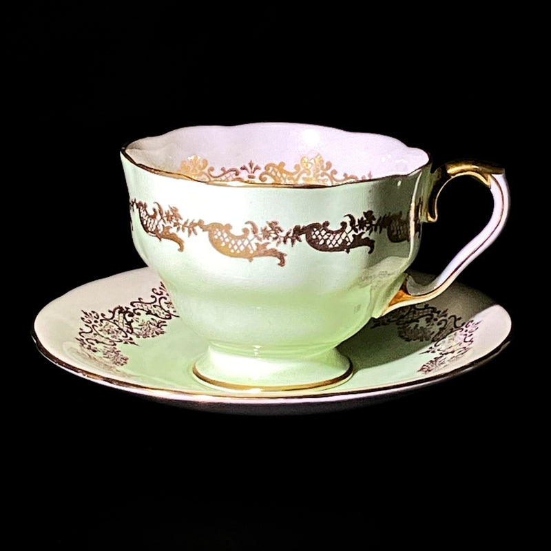 Aynsley Green & Gold Tea Cup