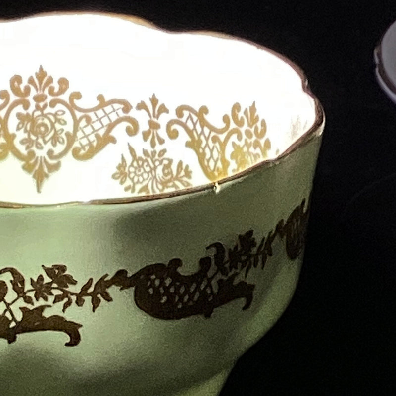 Aynsley Green & Gold Tea Cup