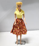 Vintage Barbie Doll Case with Barbie, Bedding & Scating Accessories